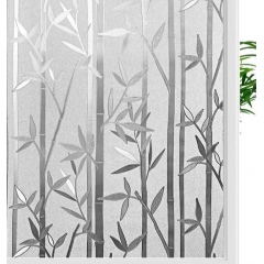 Folie geam vitrostatica, 45 x 300 cm, Bambus