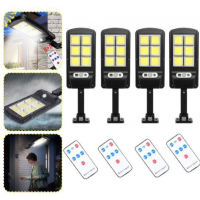 Set 2 x Lampa solara 6 LED SMD cu senzor de miscare si lumina, CL-180