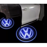 Set 2 holograme LED cu logo VOLKSWAGEN pentru portiere