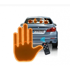 Semn LED Auto cu Telecomanda, Design Mana, 4 Moduri