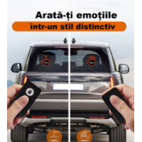 Semn LED Auto cu Telecomanda, Design Mana, 4 Moduri