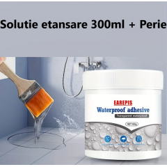 Solutie etansare 300 ml + Perie aplicare, ideale in sigilarea acoperisurilor, tevilor, peretilor etc