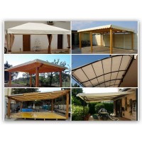 Prelata bej cauciucata  3 m x 5 m, impermeabila, cu inele, densitate 680 g/mp