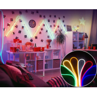 Banda LED 5 m, neon flexibila, alimentare 220 V - 6 culori disponibile