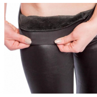 Colanti imblaniti cu buzunare, din imitatie de piele, marimi de la M - 4XL