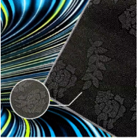 Covor 3D  80 x 120 cm, lavabil, antiderapant, Albastru