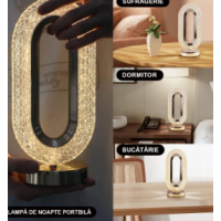 Set 2 x Lampa Diamond, Touch, USB, 3 moduri