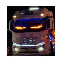 Banda LED RGB Devil Eye, Aplicatie, Telecomanda, Kit montaj inclus