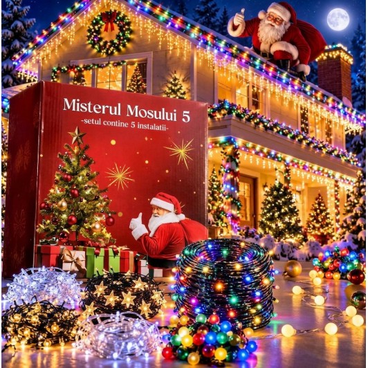 Secret Santa 5- Instalații Luminoase alese Special de Moș Crăciun pentru Tine Secret Santa 5- Instalații Luminoase alese Special de Moș Crăciun pentru Tine