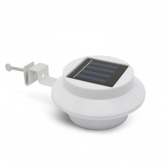 Lampa solara pemntru stresini /garduri cu 3 LED-uri, alb - 11445