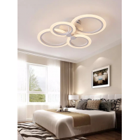 Lustra LED Circle Design 4 Cercuri cu Telecomanda Reglarea intesitatii luminii si a culorii