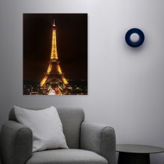 Tablou decorativ cu LED - „Turnul Eiffel” - 2 x AA, 38 x 48 cm - 58485
