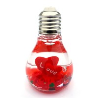 Decoratiune cu lumina led RGB, Bec cu inimioare si mesaj I love you