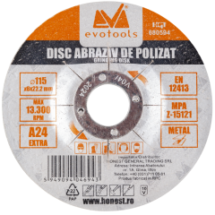 Disc Abraziv de Polizat ETS  G A24 Extra; D[mm] 125; B[mm] 6 - 680595