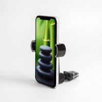 MNC - Suport de telefon cu fixare în grilajul de aerisire - negru
