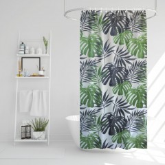 Perdea de duș - model frunze de palmier - 180 x 180 cm - 11528B