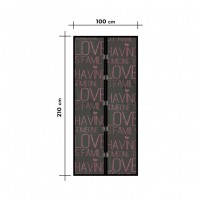 Perdea anti-tantari pentru usi cu inchidere magnetica, 100 x 210 cm - Love