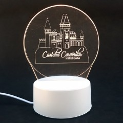 Lampa de veghe 3D - model Castelul Hunizazilor