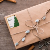 Set autocolante cadou de Crăciun - 15,2 x 21,6 cm - 40 buc / pachet