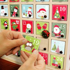 Set autocolante calendar de Advent - 5 x 5 cm - 58744