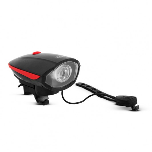 Far de bicicleta cu -  LED - claxon electric - 400 mAh - 450 lm - IP55