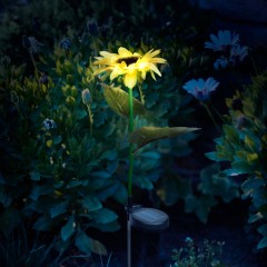 Lampa solara floarea soarelui- 75 cm - 8 LED alb cald -11762
