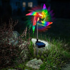 Mini - morisca  eoliana solara LED - color