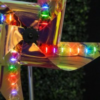 Mini - morisca  eoliana solara LED - color