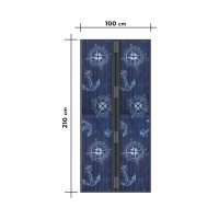 Perdea anti-tantari pentru usa cu inchidere magnetica - 100 x 210 cm model  Ancoră