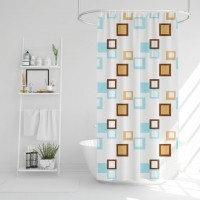 Set perdea de dus si burete de baie – 180 x 180 cm - 3 modele