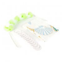 Set perdea de dus si burete de baie – 180 x 180 cm - 3 modele