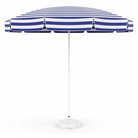 Umbrela soare albastru- alb 180x 120 cm,pentru plaja, gradina, terasa,  protectie UV