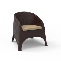 Set mobilier gradina/terasa ratan, Olivia, Arte Nova 2 fotolii cu perne + 1 masa