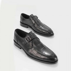 Pantofi business barbati croco, black, Bambi,E01755104511-01045