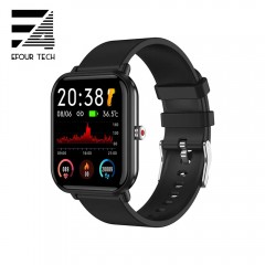 Ceas smartwatch, ritm cardiac, tensiune arteriala, oxigen sange, GPS, Efour Tech Q9Pro