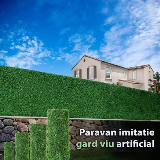 Paravan imitatie gard viu artificial, dimensiune 0.5 x 10m