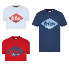 Tricou Lee Cooper, regular fit,logo, din bumbac, pentru barbati disponibil in 3 culori