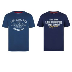 Tricou Lee Cooper, regular fit,vintage logo, din bumbac, pentru barbati disponibil in 2 culori