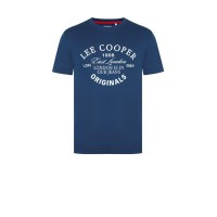 Tricou Lee Cooper, regular fit,vintage logo, din bumbac, pentru barbati disponibil in 2 culori