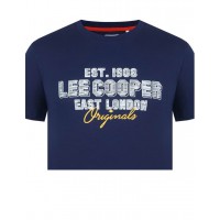 Tricou Lee Cooper, regular fit,vintage logo, din bumbac, pentru barbati disponibil in 2 culori