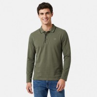 Tricou polo Lee Cooper, maneca lunga,croi slim - disponibil in 4 culori