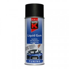 Spray vopsea cauciucata Auto-K Liquid Gum, detasabila, negru, 400 ml