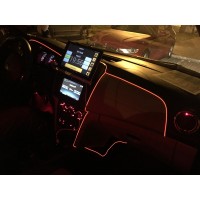 Fir neon cu aripioare pentru diverse aplicatii din interiorul masinii, 2 metri 12 v