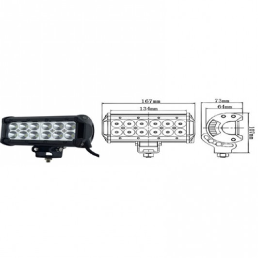 Proiector led 36W, 12-24V, lumina alba