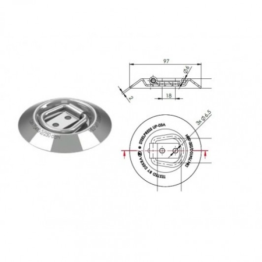 Prindere podea pentru marfa UP-03A