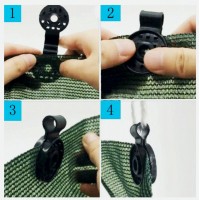 Set 20 buc Cleme Universale pentru Fixare Plasă de Umbrire