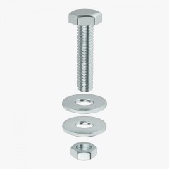 Surub metric cap hexagonal M8x30 (saiba+piulita),100 buc