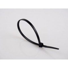 Coliere rapide din plastic 4,6×400 mm, 100 bucati, negru