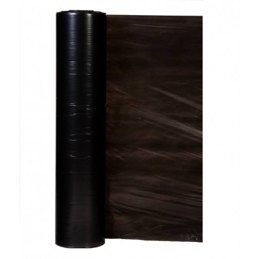 Folie mulcire neagra neperforata, 30 microni, 1.2x1.000m lungime