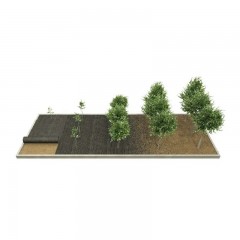 Agrotextil mulcire verde 110 g/mp, dimensiuni 1.05 latime, 100m lungime